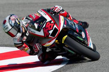 MISANO ADRIATICO, ITALY - SEPTEMBER 03: Shoya Tomizawa of Japan and Technomag - CIP rounds the bend during the first free practice of MotoGP of San Marino in Misano World Circuit in Misano Adriatico on September 3, 2010 in Misano Adriatico, Italy. (Photo by Mirco Lazzari gp/Getty Images) *** Local Caption *** Shoya Tomizawa